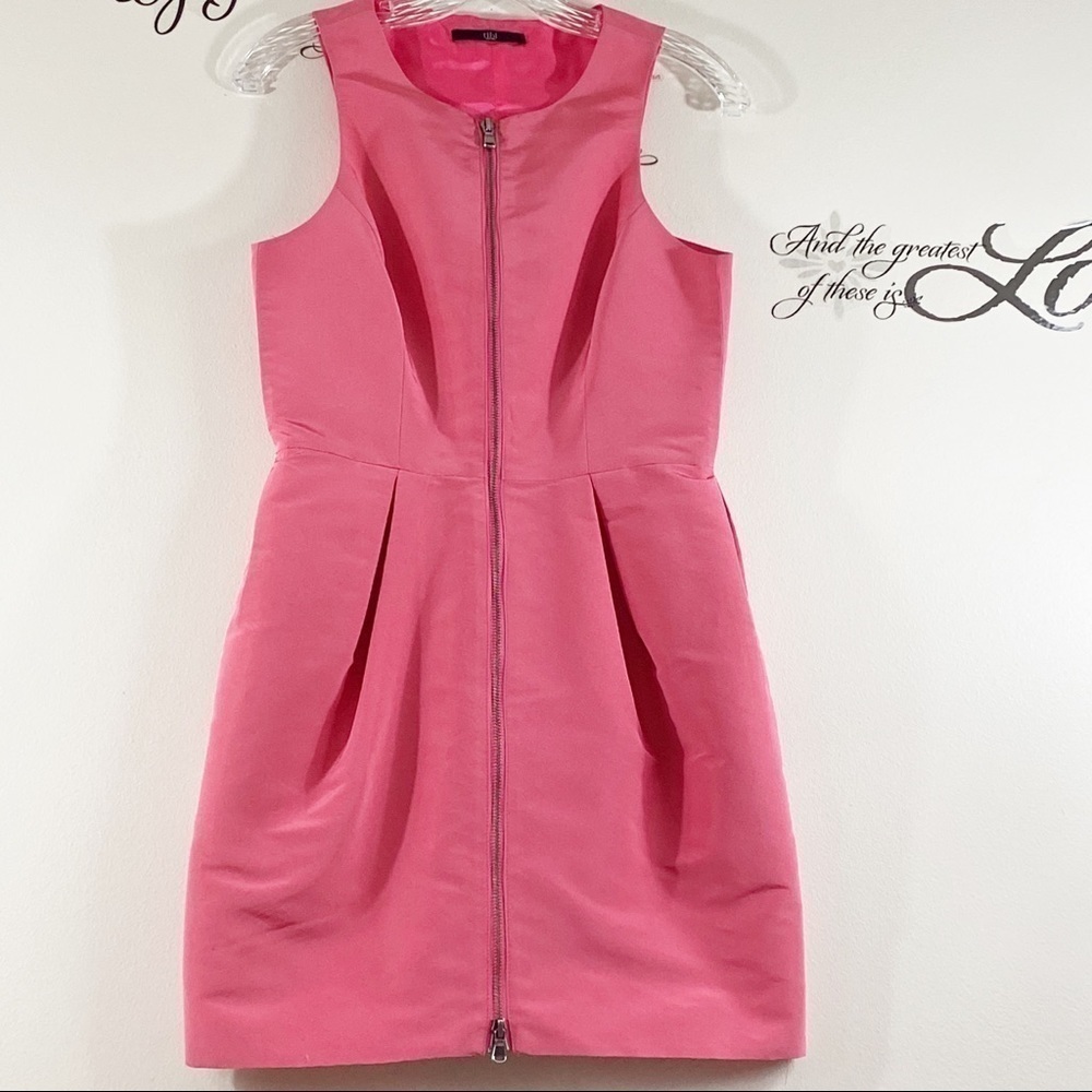 Tibi New York silk Tailored Zip Front Classic Timeless mini dress - Picture 8 of 8
